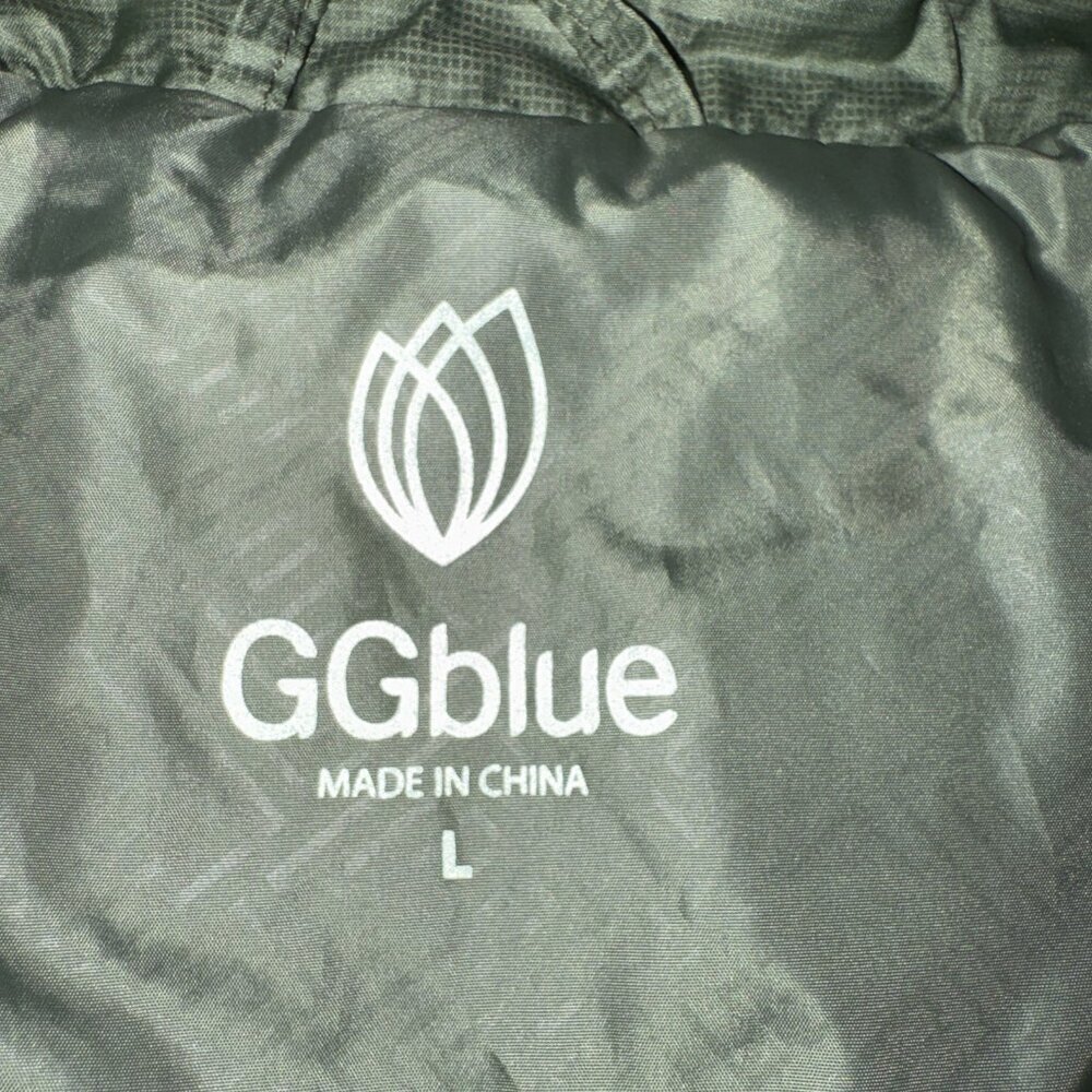 GG Blue Puffer Vest Women's Full Zip Puffer Quilted Size L - Picture 2 of 9